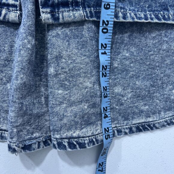 Vtg Cherokee Denim Jacket Womens M Acid Wash Hi Low 80s Y2K‎ Made USA - Picture 9 of 10